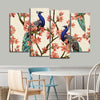 Royal Blue Peacocks Wall Art