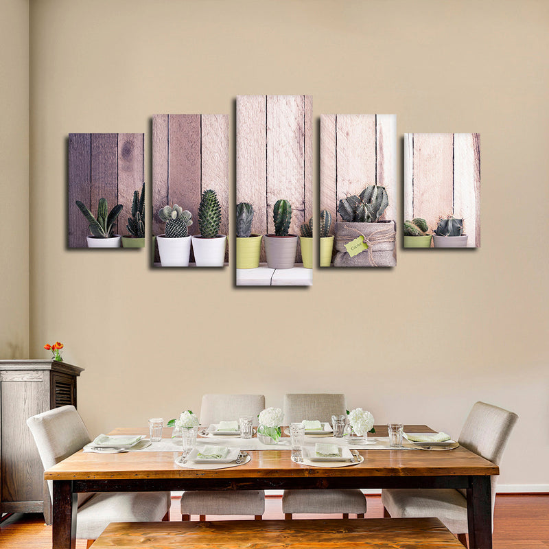 Succulent Plant Pots Wall Art