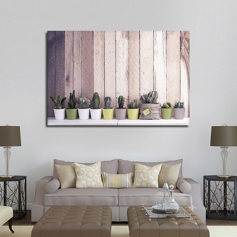 Succulent Plant Pots Wall Art