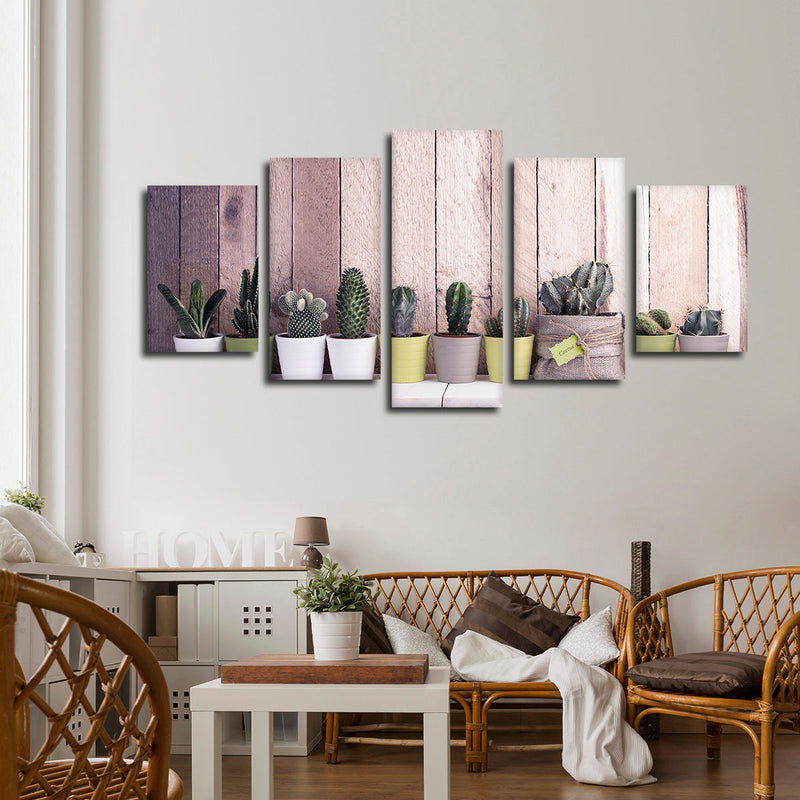 Succulent Plant Pots Wall Art
