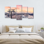 Skiing On Snowy Mountain Wall Art