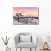 Skiing On Snowy Mountain Wall Art