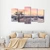 Skiing On Snowy Mountain Wall Art
