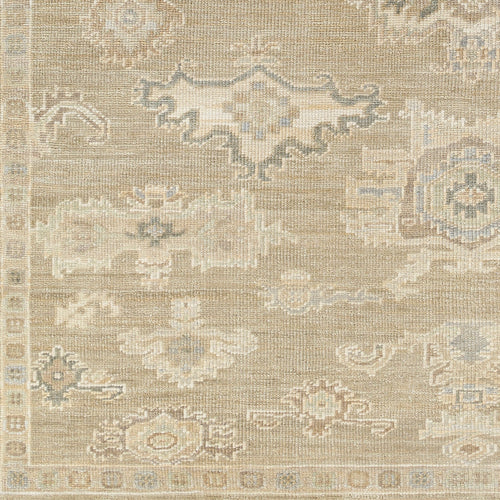 Antalya Beige / Sage Hand-Knotted Rug