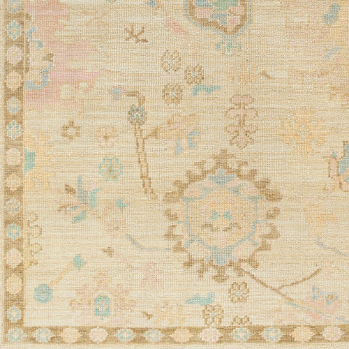 Antalya Natural / Sky Hand-Knotted Rug