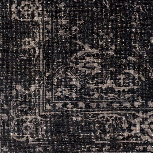 Festival Dark Charcoal Hand-Knotted Rug