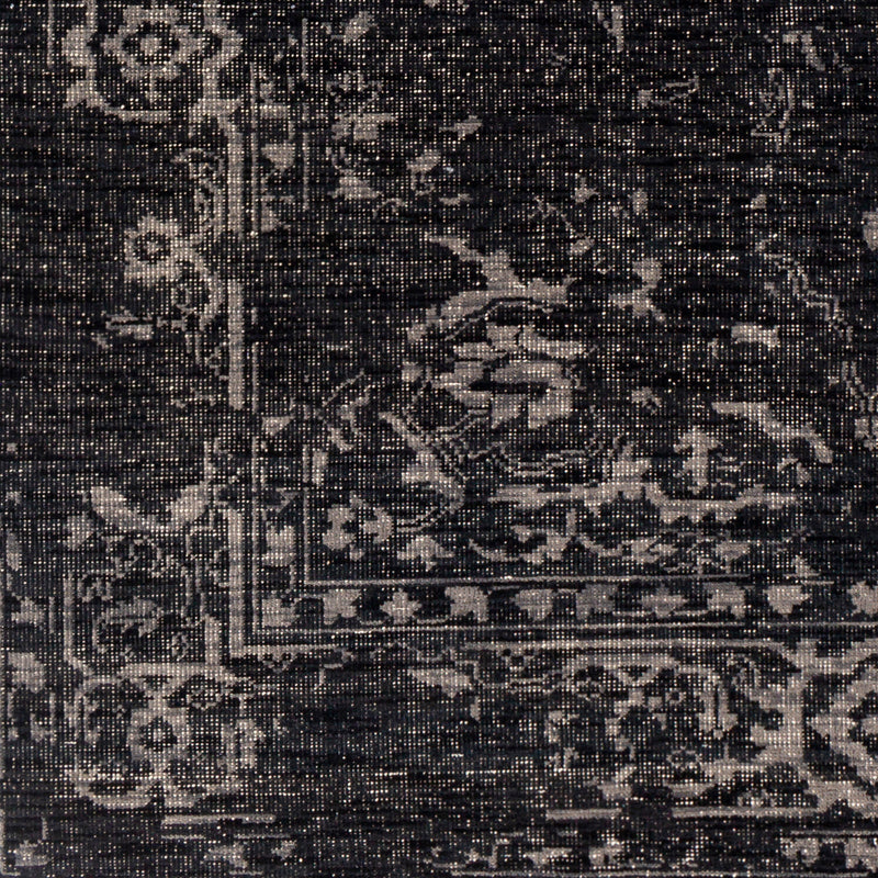 Festival Dark Charcoal Hand-Knotted Rug