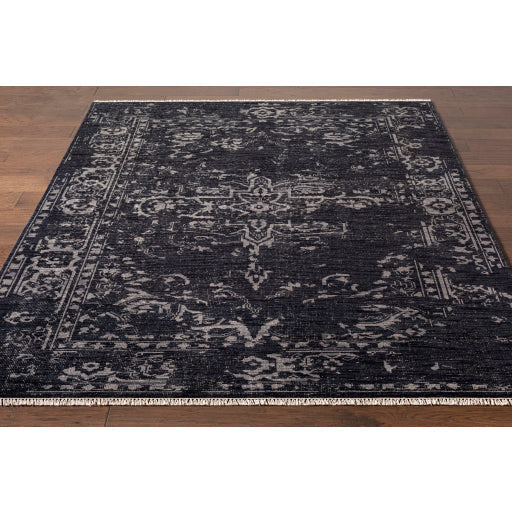 Festival Dark Charcoal Hand-Knotted Rug