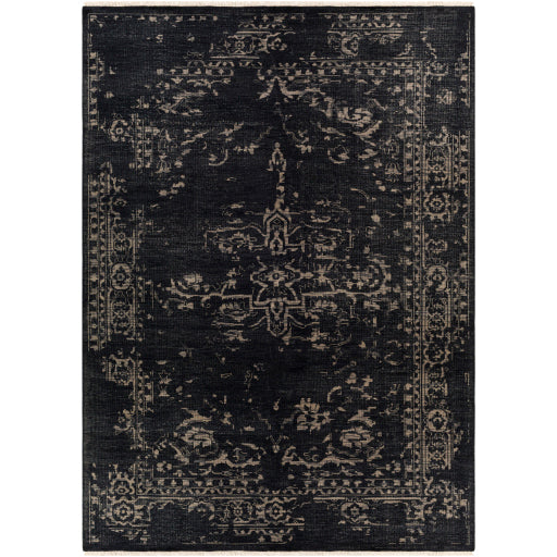 Festival Dark Charcoal Hand-Knotted Rug