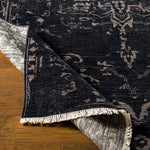 Festival Dark Charcoal Hand-Knotted Rug