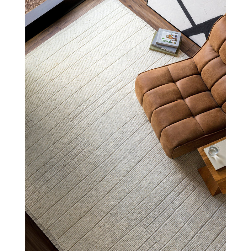 Khyber Warm Ivory Hand-Knotted Rug