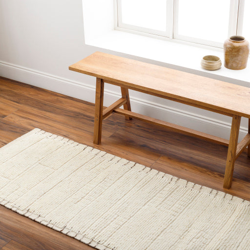 Khyber Warm Ivory Hand-Knotted Rug