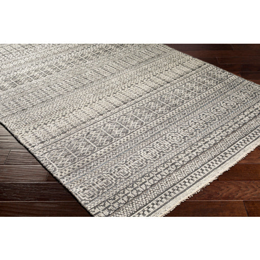 Nobility Charcoal Hand-Knotted Rug