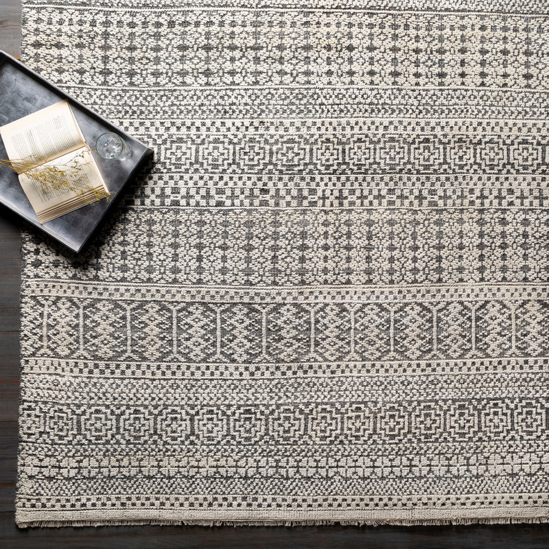 Nobility Charcoal Hand-Knotted Rug