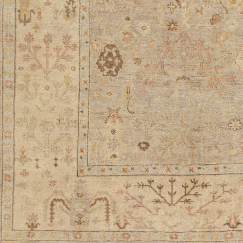 Normandy Silver / Taupe Hand-Knotted Rug