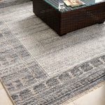 Pompei Silver / Charcoal Hand-Knotted Rug