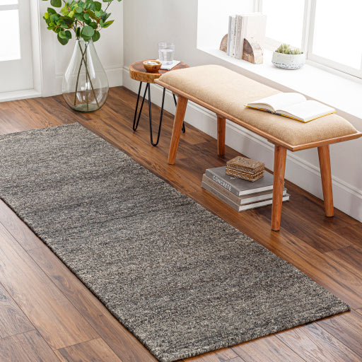 Odessa Marled Charcoal Hand-Knotted Rug