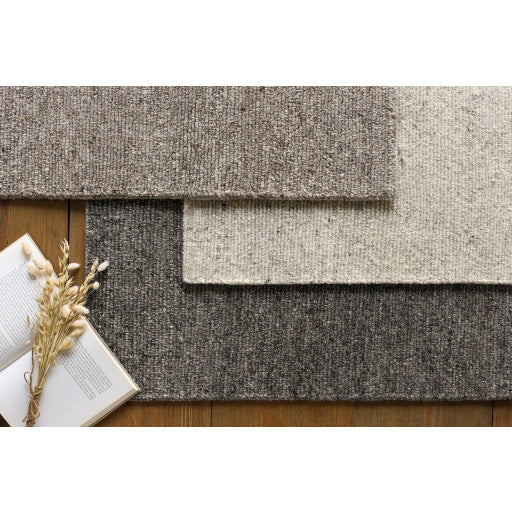 Odessa Marled Charcoal Hand-Knotted Rug