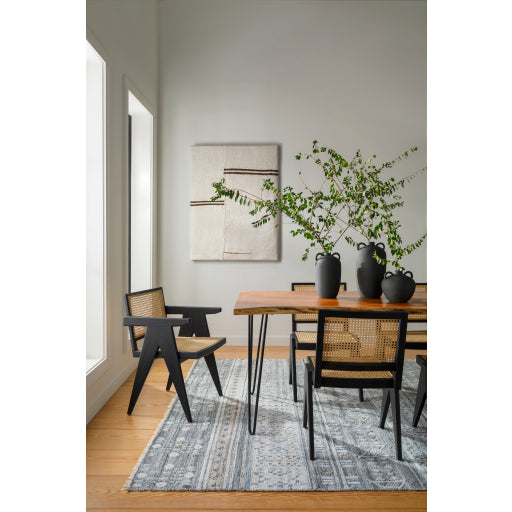 Pompei Ocean / Silver Hand-Knotted Rug