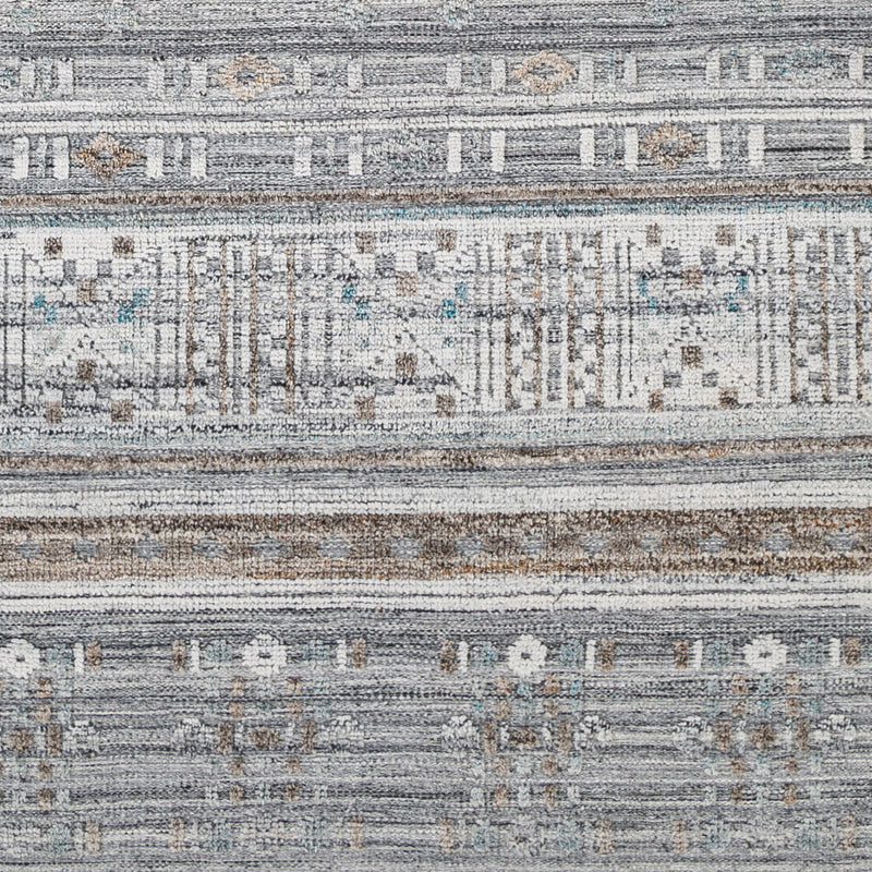 Pompei Ocean / Silver Hand-Knotted Rug