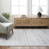 Pompei Pewter / Silver Hand-Knotted Rug