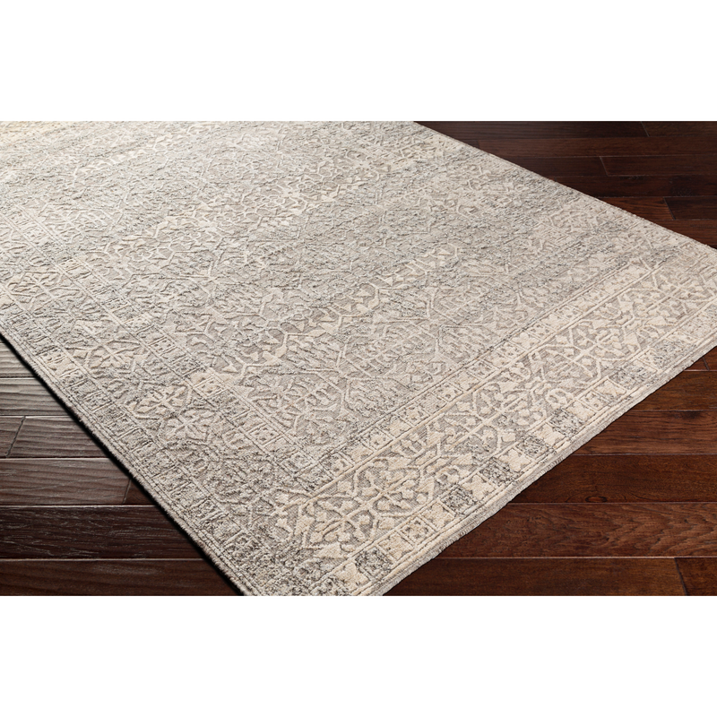 Tunus Silver Hand-Knotted Rug