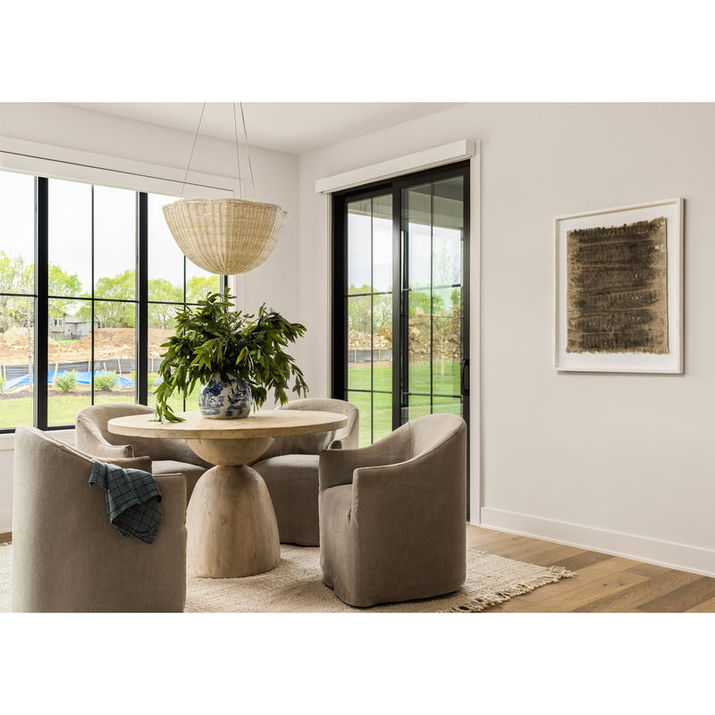 Vienne Bleached Jute Rug with Fringe
