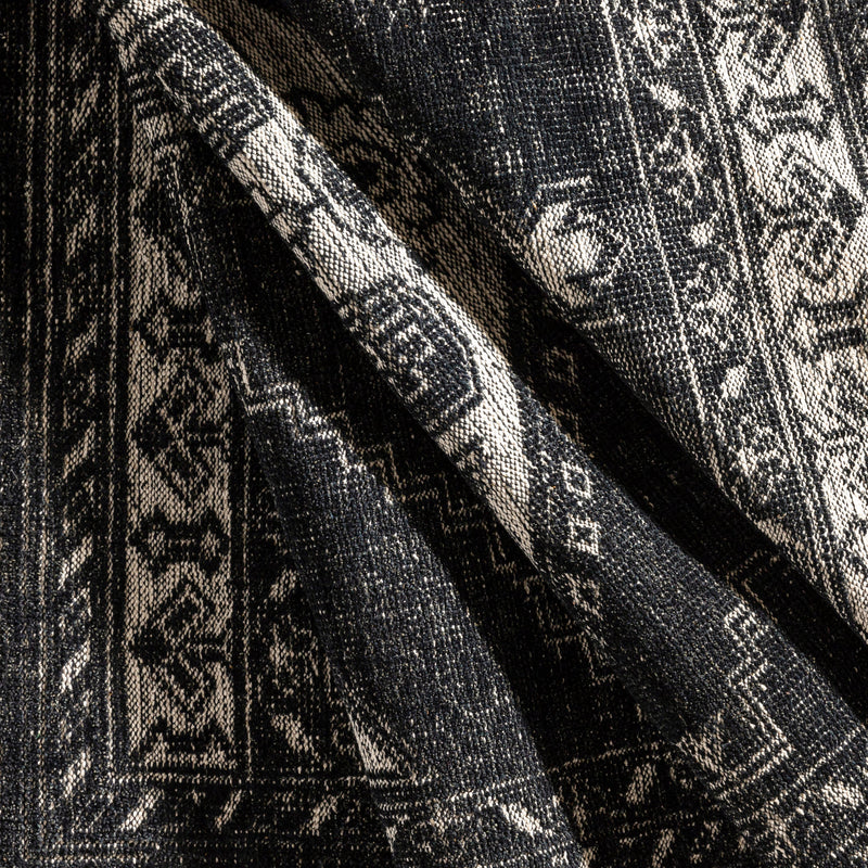 Zahra Black Hand-Knotted Rug