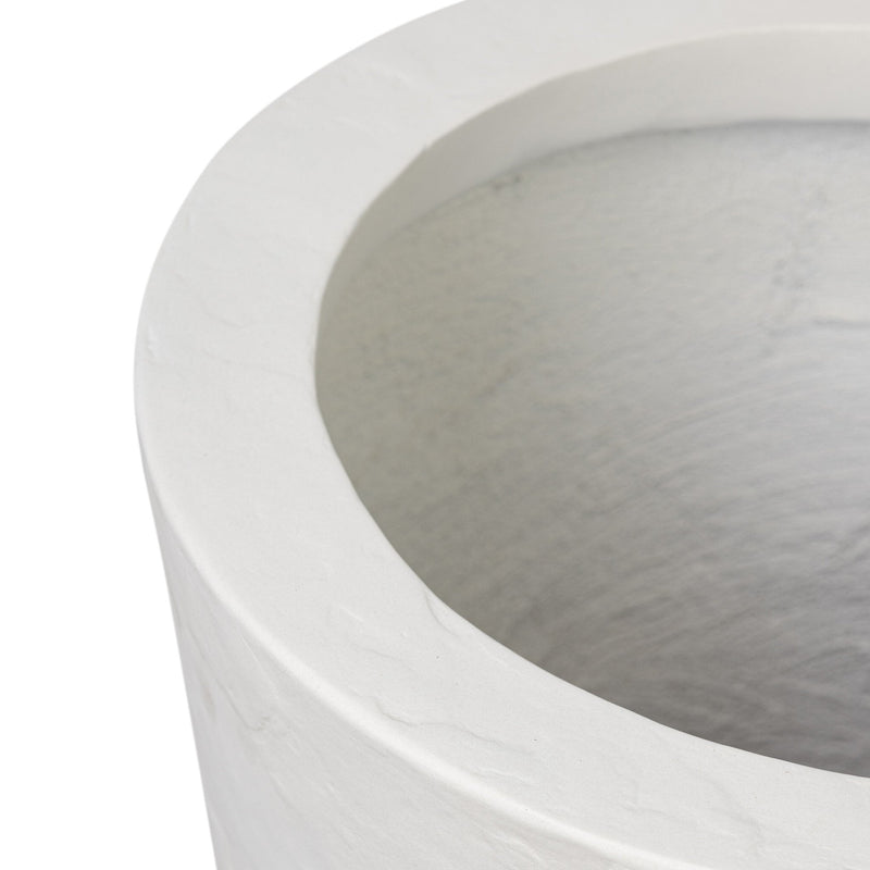 Suvi Textured White Concrete Planter | ready to ship!