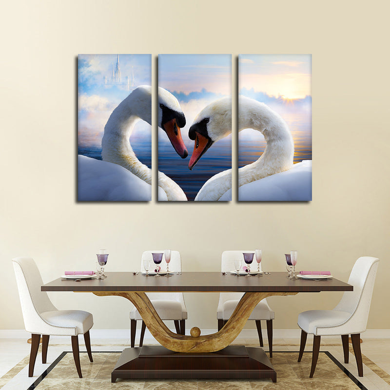 Swan Romance Wall Art