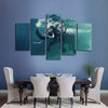 Swimming Elephant Wall Art