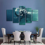 Swimming Elephant Wall Art