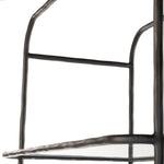 Swinton Hammered Aged Brass Bookcase
