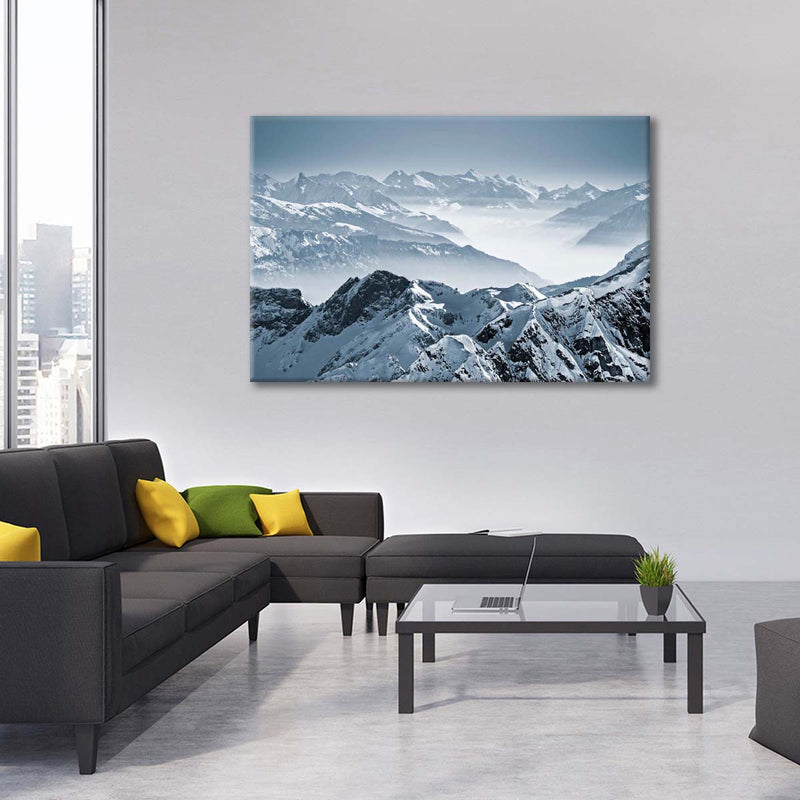 Swiss Mountain Peaks Wall Art