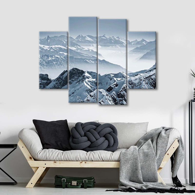 Swiss Mountain Peaks Wall Art