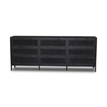Sydney Black Cane 9 Drawer Dresser | ready to ship!