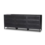 Sydney Black Cane 9 Drawer Dresser | ready to ship!