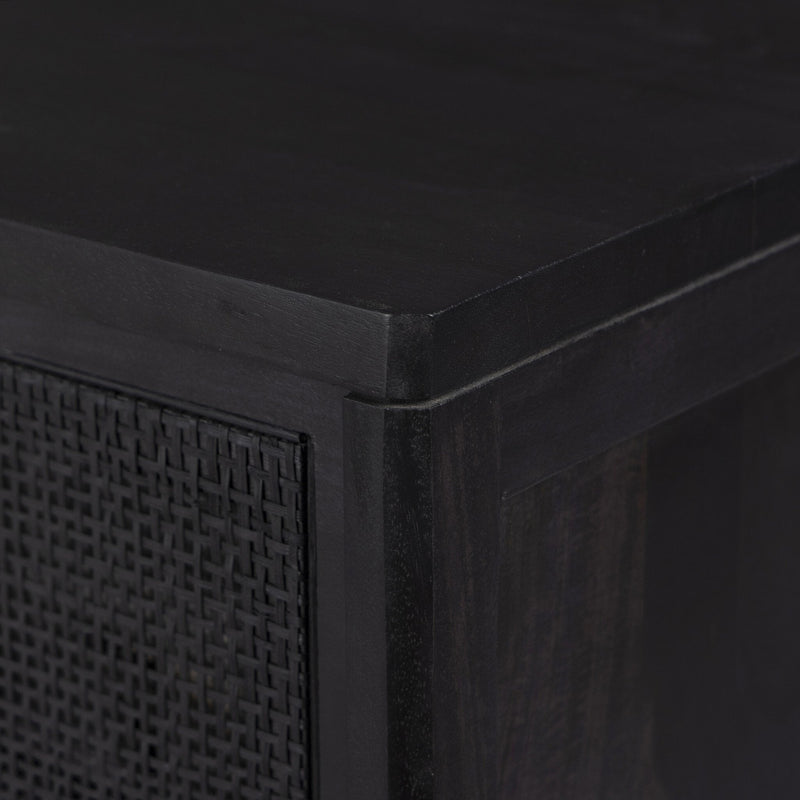Sydney Black Cane 9 Drawer Dresser | ready to ship!