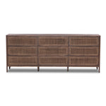 Sydney Brown Cane 9 Drawer Dresser | shipping 6/3/2025