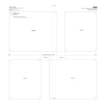 Double Panel Quattro Set of 4 Floating Frames [4012D-]