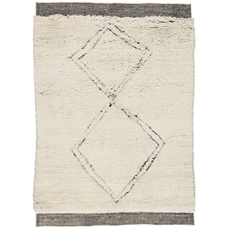 Tala Angora/Jet Black Hand-Knotted Rug