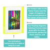 Float Frame for Tabletop or Wall with Magnetic Photo Holder