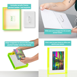Float Frame for Tabletop or Wall with Magnetic Photo Holder