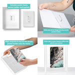 Float Frame for Tabletop or Wall with Magnetic Photo Holder