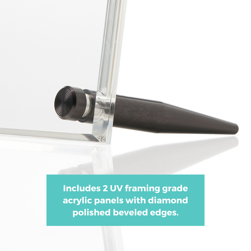 Acrylic Bevel Tabletop Float Frame for 8x10" photos