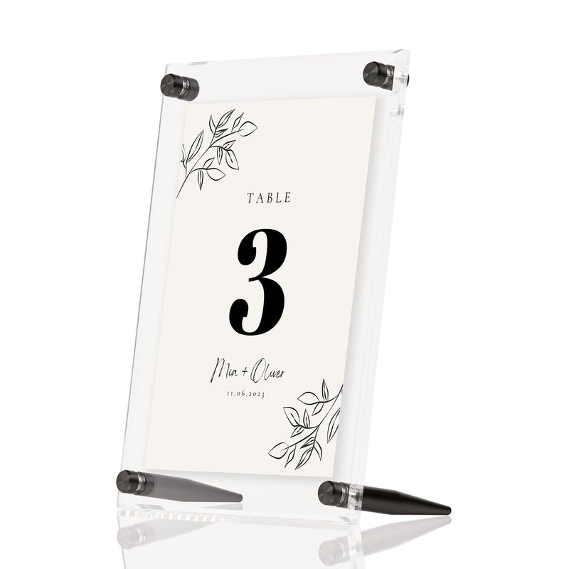 Wedding Acrylic Tabletop Float Frame