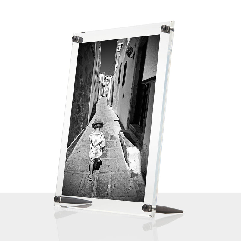 Acrylic Bevel Tabletop Float Frame for 8x10" photos