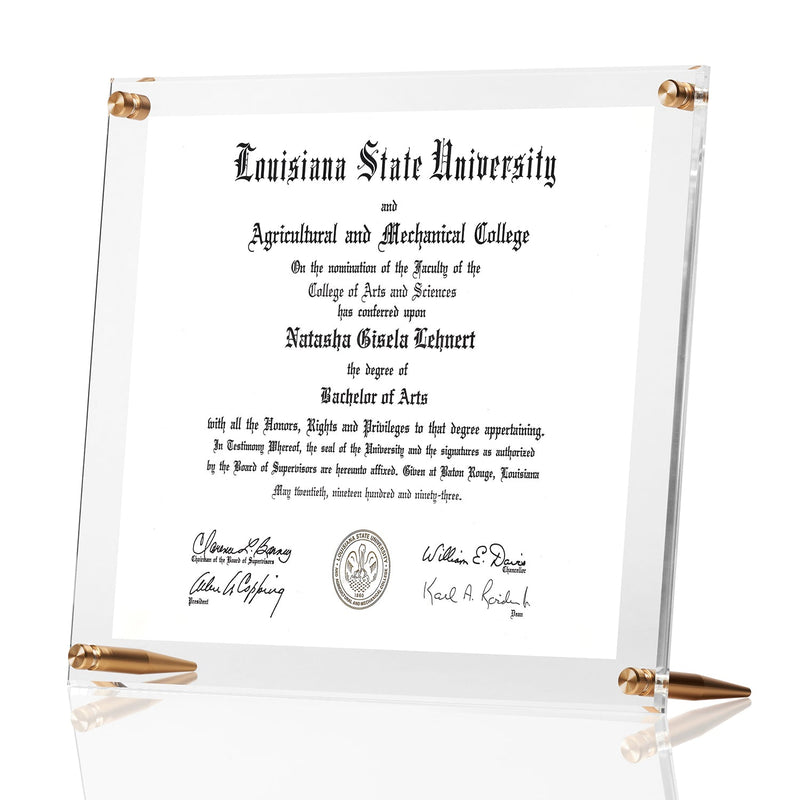 For the Recent Graduate: Diploma Frames - Bachelors, Masters, Doctoral Diplomas