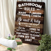Family Bathroom Rules Sign