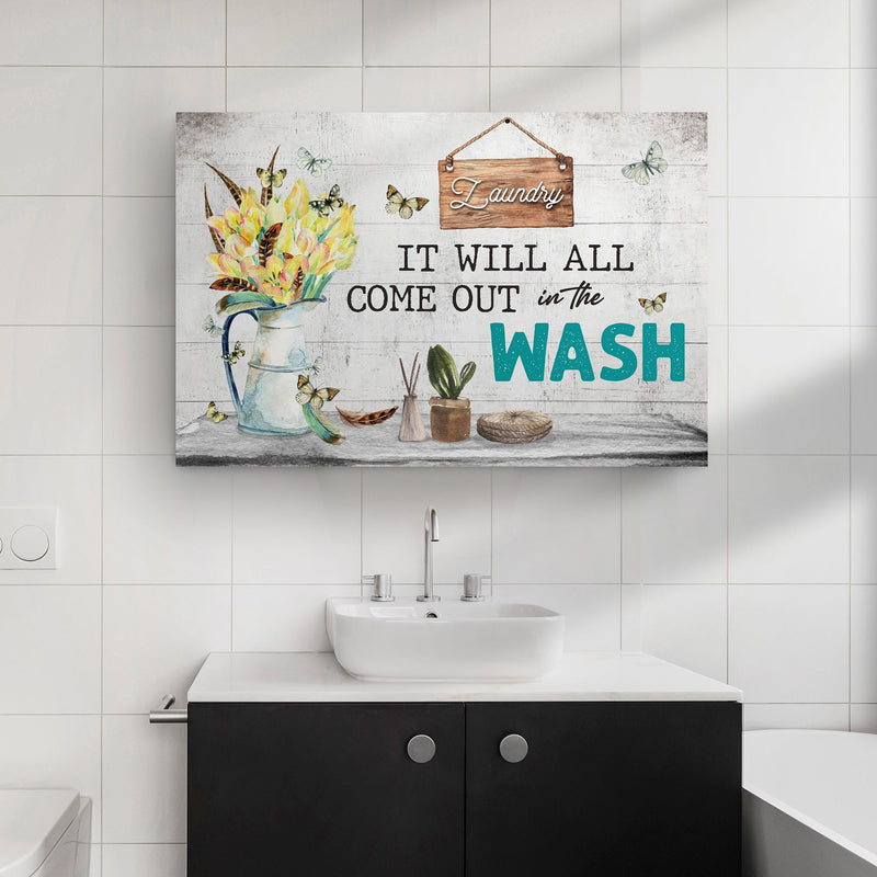 Family Laundry Sign